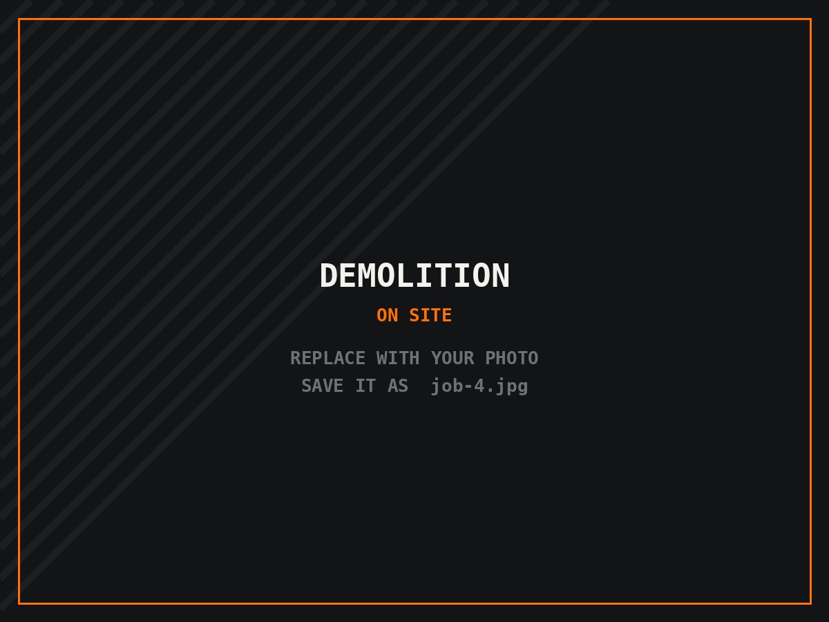Demolition — Teardown